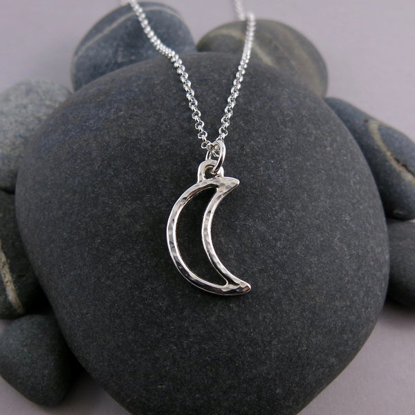Crescent Moon Necklace • Sterling Silver – Mikel Grant Jewellery