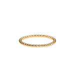 Artisan made gold beaded stacking ring by Mikel Grant Jewellery.  