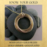 KNOW YOUR GOLD: WHAT'S THE DIFFERENCE BETWEEN SOLID GOLD, GOLD FILLED, GOLD VERMEIL AND GOLD PLATED?