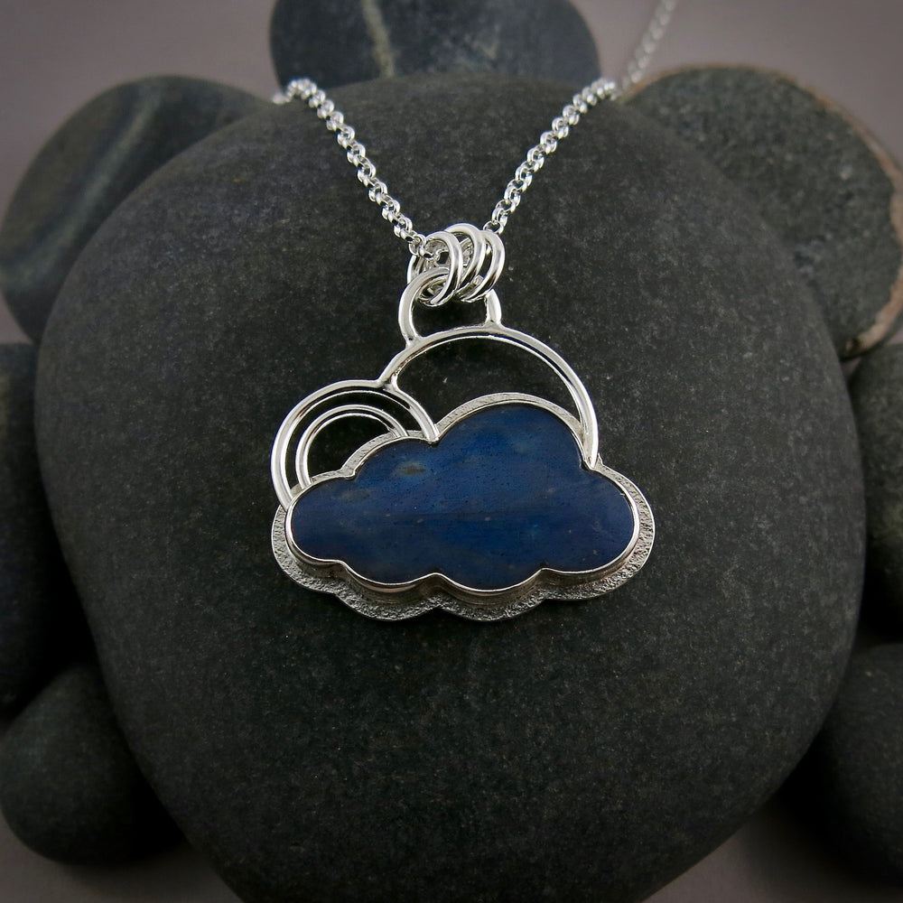 Labradorite cloud necklace in sterling silver by Mikel Grant Jewellery