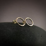 14K Gold Open Circle Studs by Mikel Grant Jewellery