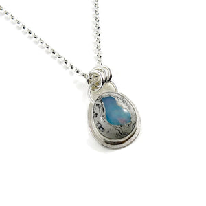 Galaxy Opal Necklace in Sterling Silver by Mikel Grant Jewellery