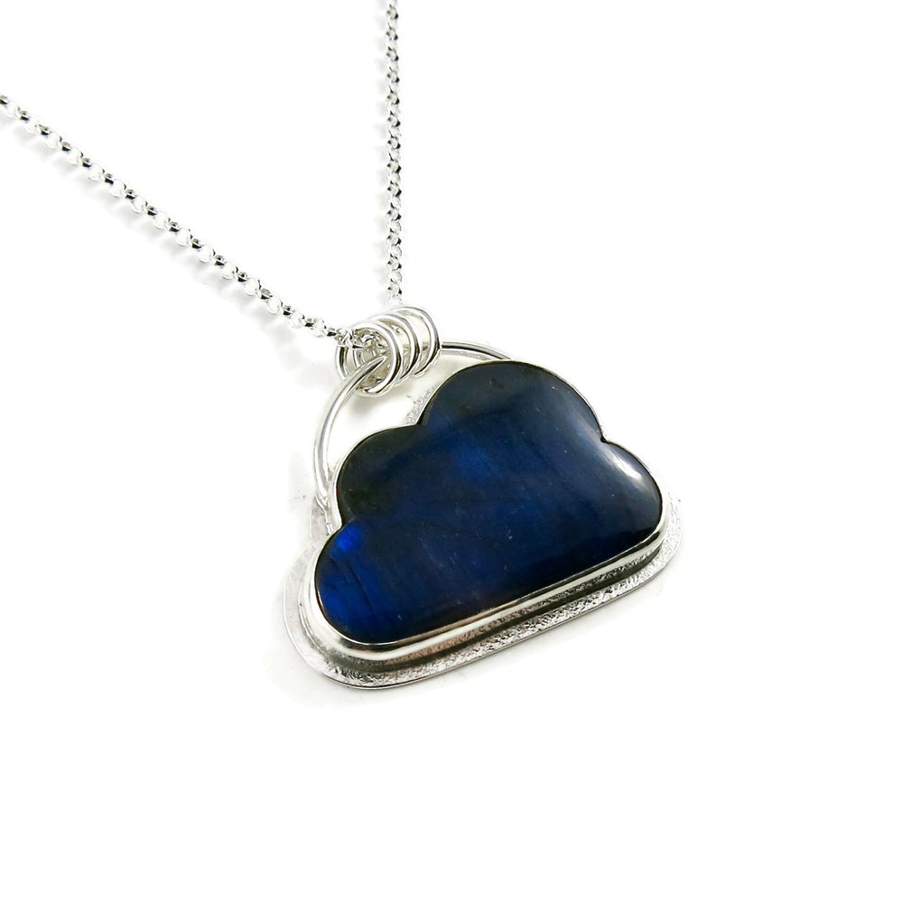 Labradorite Cloud Necklace in Sterling Silver by Mikel Grant Jewellery