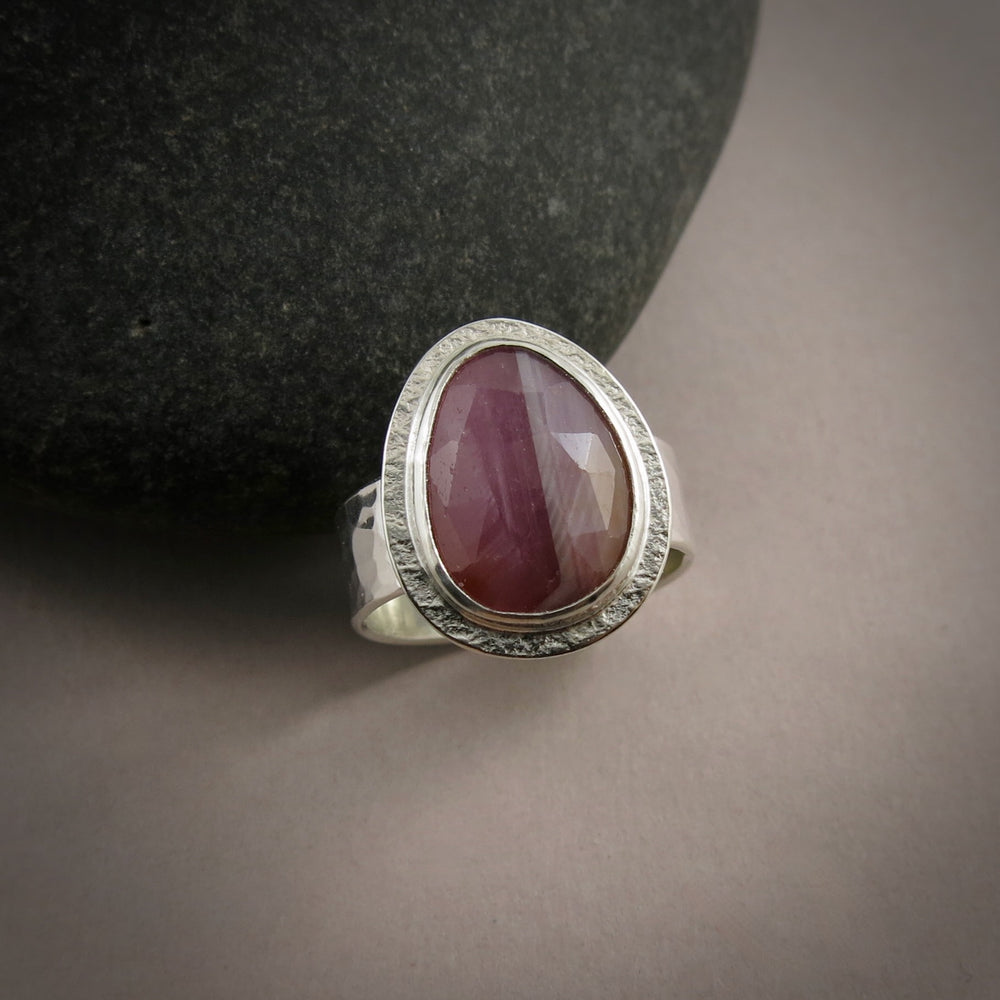 Multicolour Sapphire Ring • Sterling Silver • Size 7