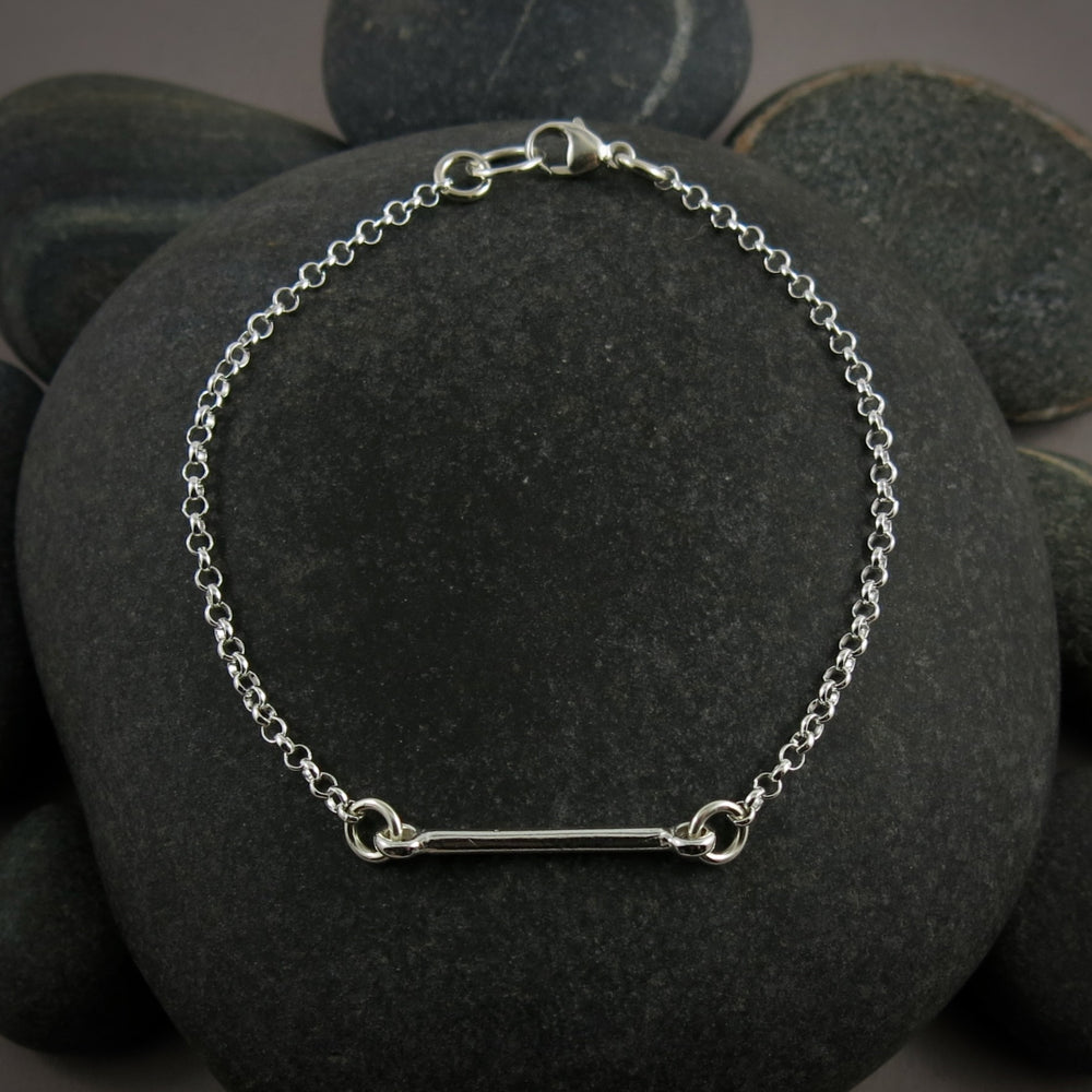 Silver Bar Bracelet by Mikel Grant Jewellery