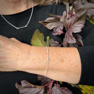 Silver Bar Bracelet by Mikel Grant Jewellery