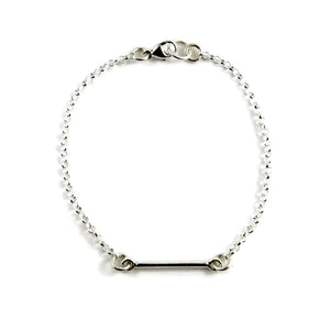 Silver Bar Bracelet by Mikel Grant Jewellery