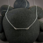 Silver Bar Necklace by Mikel Grant Jewellery