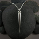 Silver Spike Pendant by Mikel Grant Jewellery
