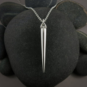 Silver Spike Pendant by Mikel Grant Jewellery
