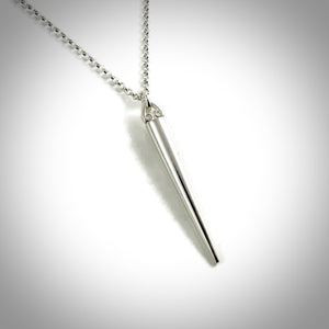 Silver Spike Pendant by Mikel Grant Jewellery