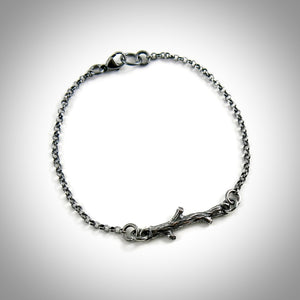 Silver Twig Bracelet by Mikel Grant Jewellery