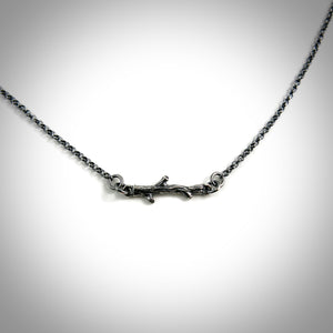 Silver Twig Necklace by Mikel Grant Jewellery