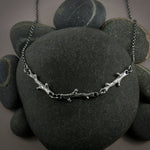 Silver Twigs Trio Necklace by Mikel Grant Jewellery