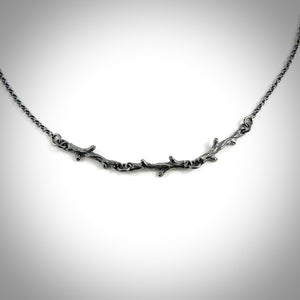 Silver Twigs Trio Necklace by Mikel Grant Jewellery