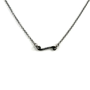 Silver Twisted Scroll Necklace by Mikel Grant Jewellery