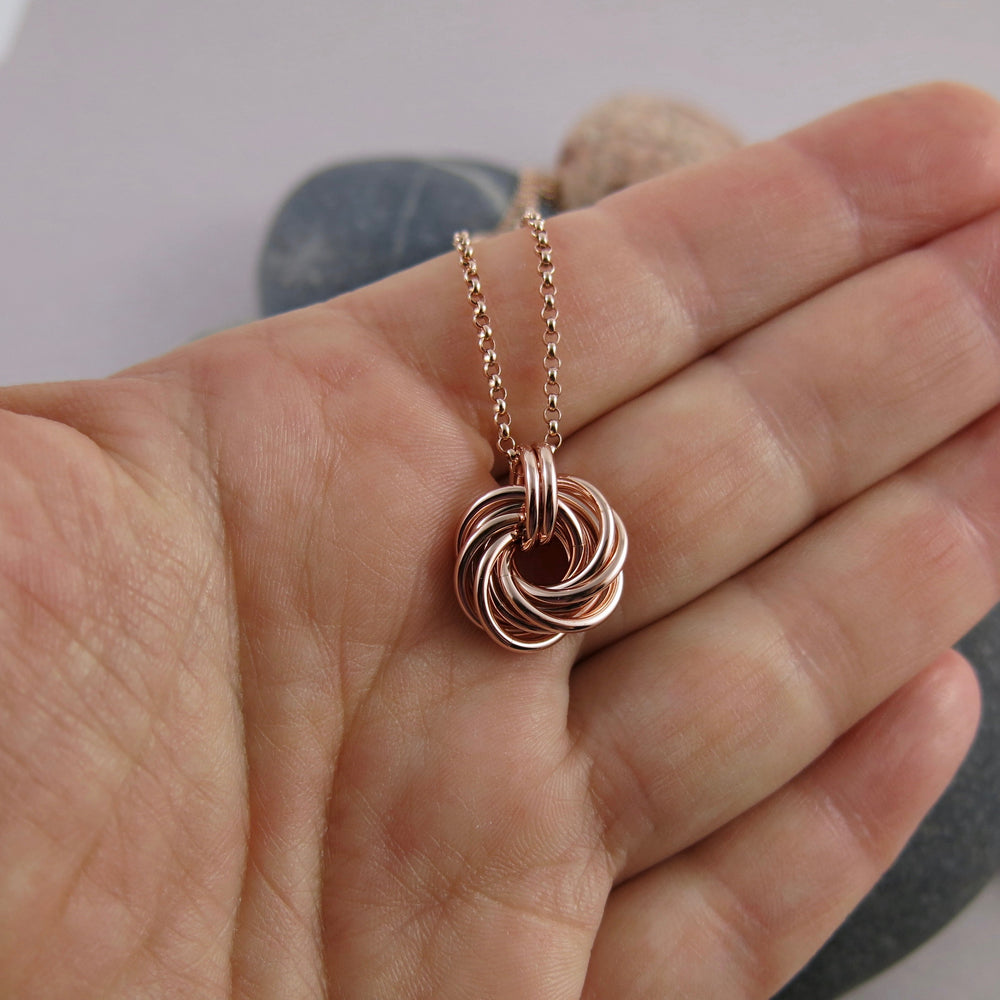 Endless Love Knot Necklace • 14K Rose Gold Filled with Rose Gold