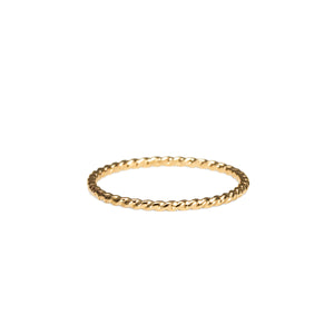 Twisted Stacking Ring • 14 Karat Solid Gold