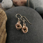 Algerian love knot earrings in 14K gold fill by Mikel Grant Jewellery.  Artisan made.