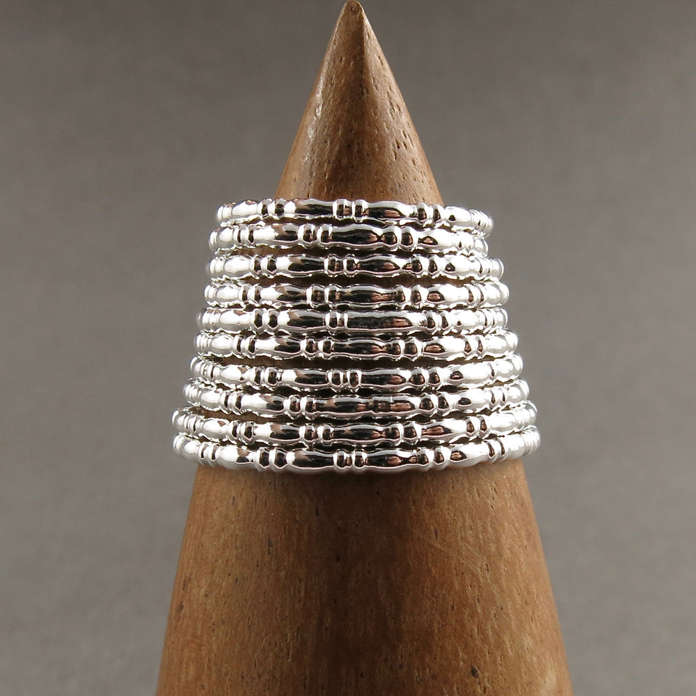Georgian Bead Stacking Ring • Sterling Silver