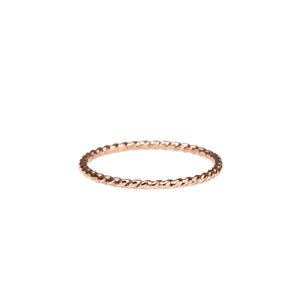 Twisted Stacking Ring • 14 Karat Rose Gold Filled