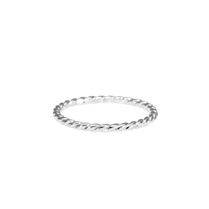 Twisted Stacking Ring • Sterling Silver